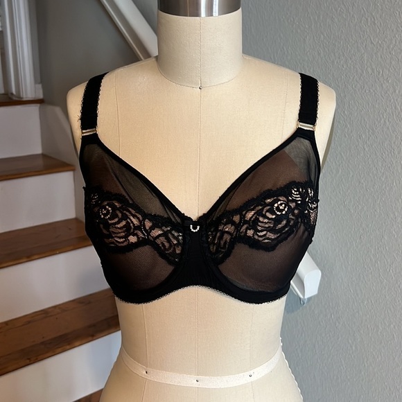 Wacoal Sheer Enough Underwire Bra 855253 Black* 2️⃣👙Included - Picture 6 of 13